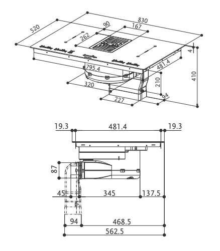 Варильна поверхня Faber GALILEO BK GLASS A830 FABER - 2