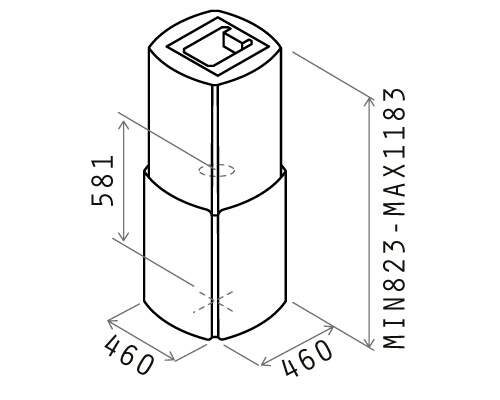 Витяжка Elica CHROME EDS IX/A/46 - 2