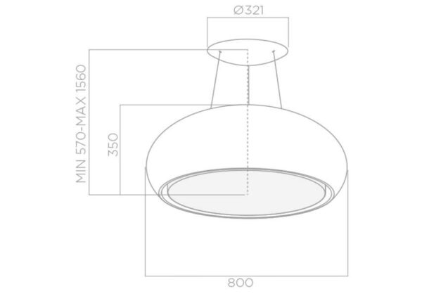 Витяжка Elica SEASHELL WH/F/80 - 2