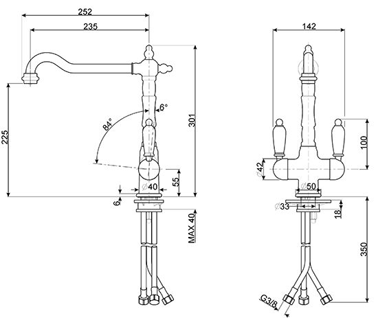 Змішувач Smeg MAP 77OT - 2