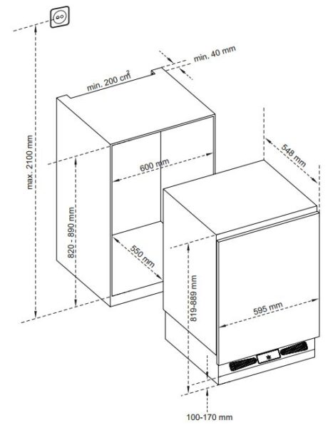 Морозильна камера Interline FTS 520 MWZ WA+ - 2