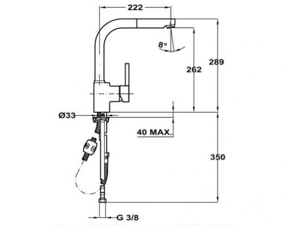 Змішувач Teka ARK 938 код 23938121S - 2