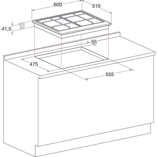 Варильна поверхня Whirlpool PMW 64D2/IXL - 2