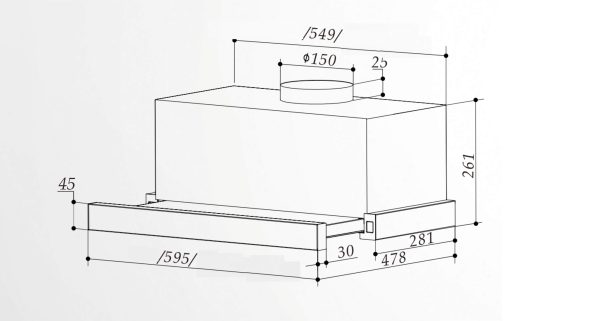 Витяжка Interline SHARK PLUS X/S A/60 - 10