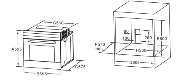 Духова шафа Interline FEV 480 ECH BA - 2