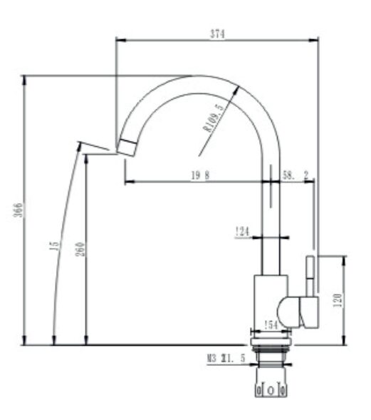 Змішувач Interline RUBIO sateen - 2