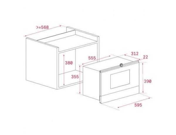 Мікрохвильова піч Teka ML 8220 BIS BK код 112030001 - 2
