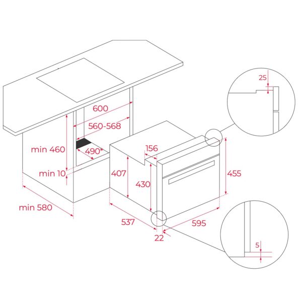 Духова шафа Teka HLC 8400 BK код 111130003 - 15