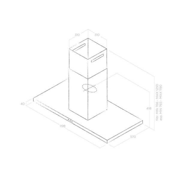 Витяжка Elica THIN ISLAND IX/A/120 - 2
