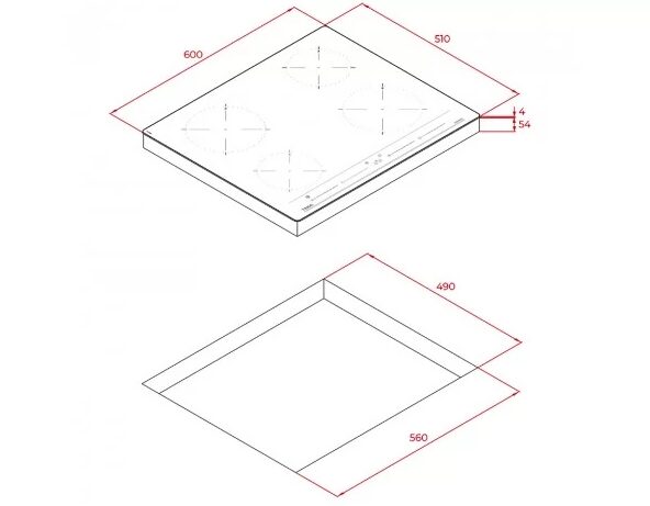 Варильна поверхня Teka IZC 64010 BK MSS код 112520015 - 2