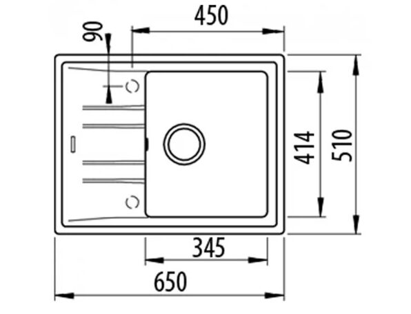 Мийка Teka STONE 45 B-TG 1B 1D код 115330044 - 2
