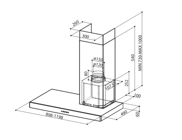 Витяжка Faber STILO SRM DX/SP A90 - 2