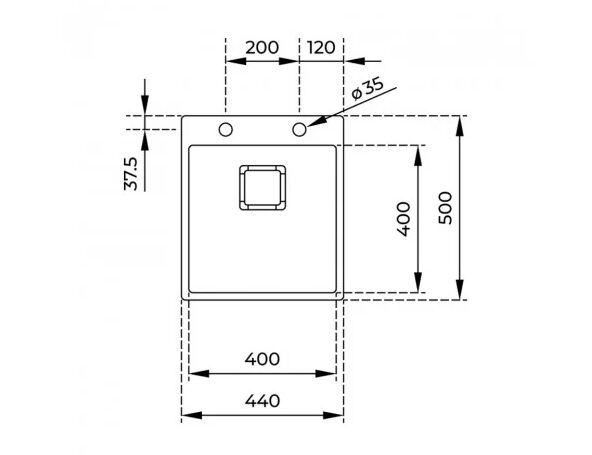 Мийка Teka Forlinea RS15 40.40 код 115000019 - 2