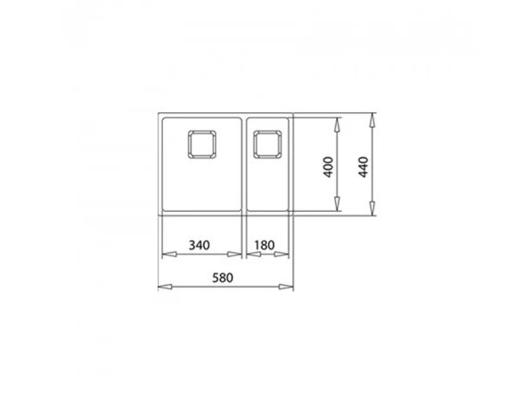 Мийка Teka FLEXLINEA RS15 2B 580  код 115030010 - 2