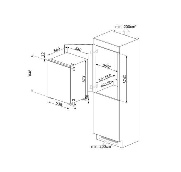 Морозильна камера Smeg S4F094E - 4