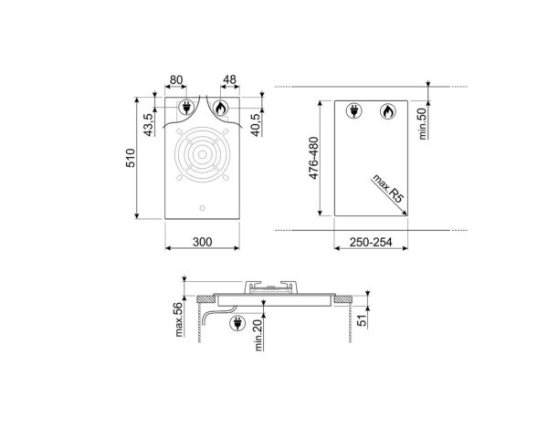 Варильна поверхня Smeg PV331CN - 4