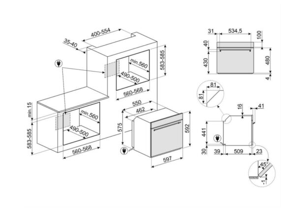 Духова шафа Smeg SO6302M2X - 12