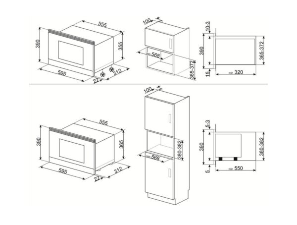 Мікрохвильова піч Smeg MP822NPO - 2