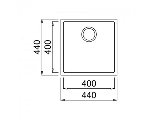 Мийка Teka Square 40.40 TG  код 115230025 - 2