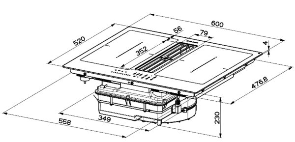 Варильна поверхня Faber GALILEO SMART BK A600 - 2