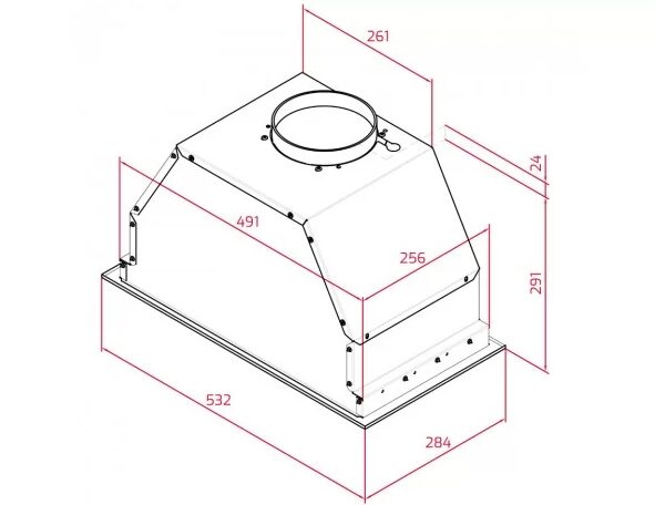 Витяжка Teka GFL 57650 код 113100002 - 2