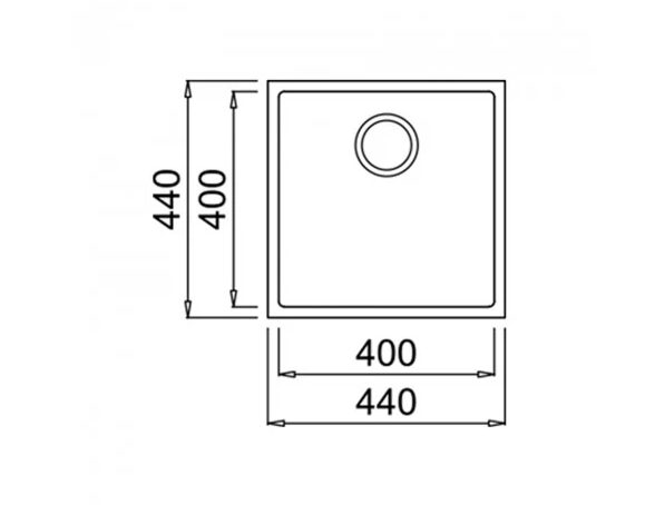 Мийка Teka Square 40.40 TG код 115230026 - 2