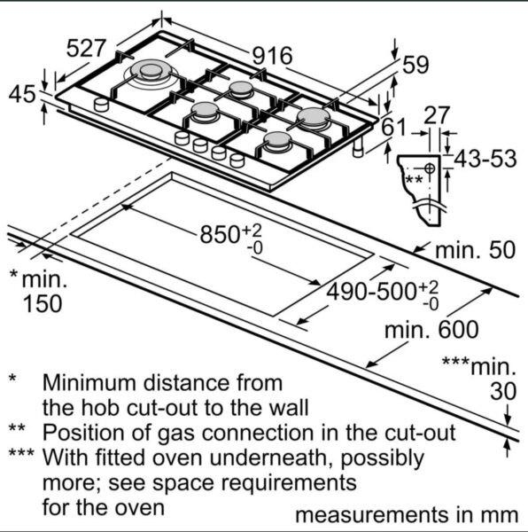 Варильна поверхня Bosch PRS 9A6B70 - 2