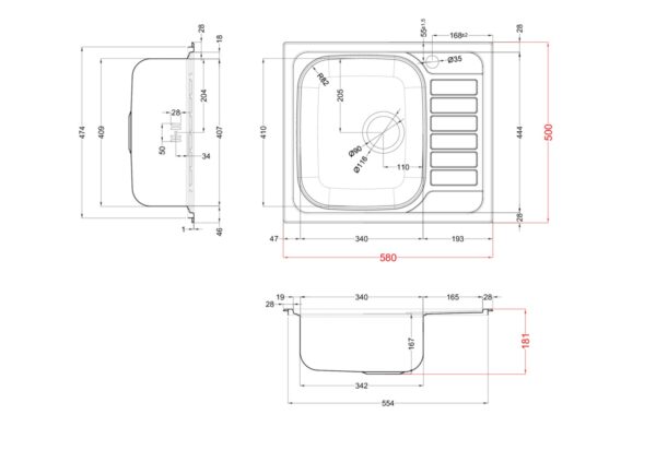 Мийка Elleci Sky125 DX SATINATO - 4
