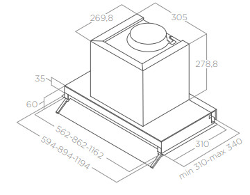 Витяжка Elica BOXIN ADVANCE IX/A/60 - 6