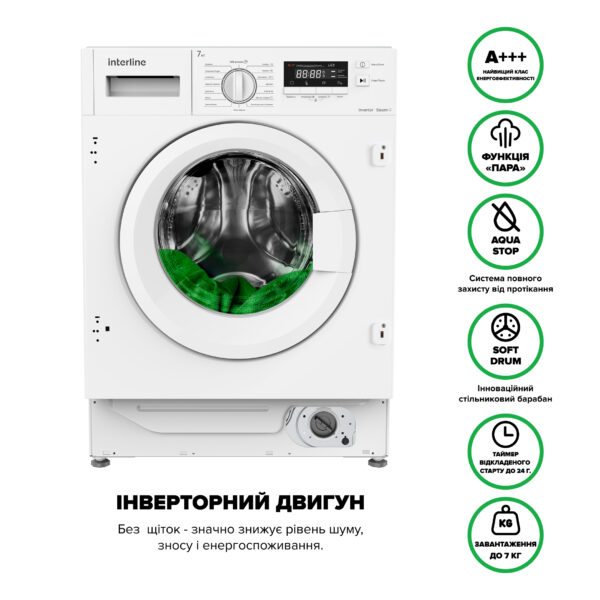 Пральна машина Interline WM 714016 PB Steam - 23