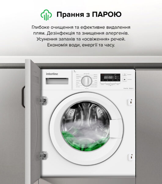 Пральна машина Interline WM 714016 PB Steam - 26