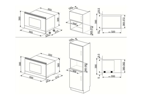 Мікрохвильова піч Smeg MP 122B3 - 3