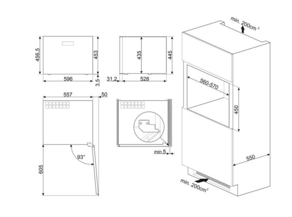 Винна шафа Smeg CVI 321X3 - 2