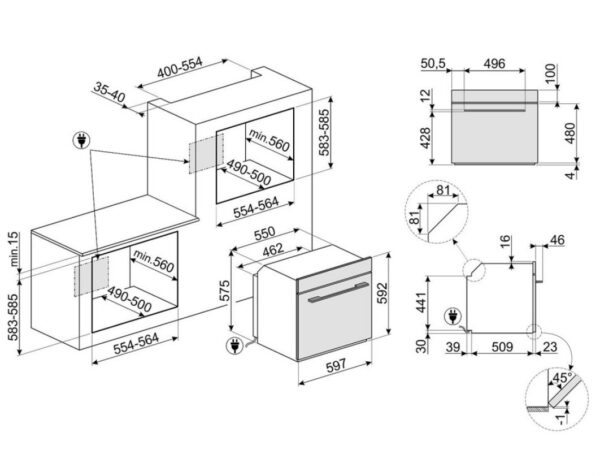 Духова шафа Smeg SFP 6101TB3 - 3