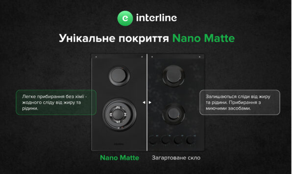 Варильна поверхня Interline HGG 964 FGT BH Nano Matte - 17