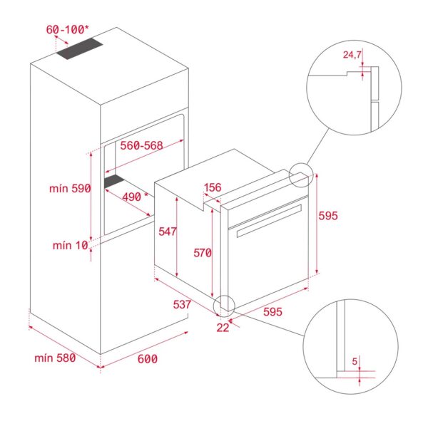 Духова шафа Teka HLB 8400 FBK код 111000076 - 11