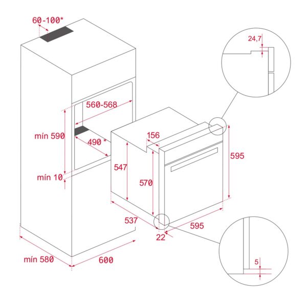 Духова шафа Teka HLB 8400 P WH код 111000007 - 4