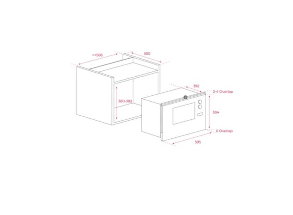 Мікрохвильова піч Teka ML 825 TFL BK код 112000003 - 2