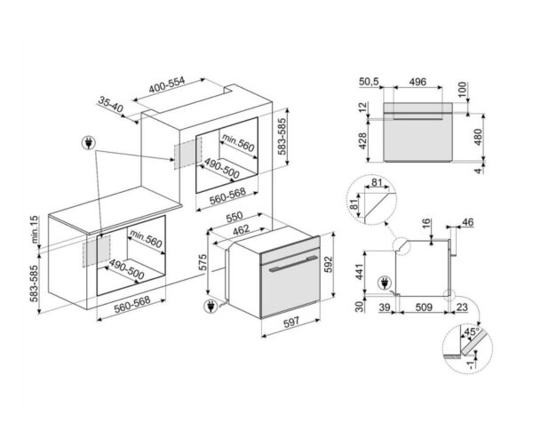 Духова шафа Smeg SF 6100VB3 - 6