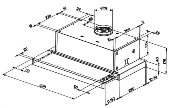Витяжка Faber FLEXA GLASS M6 BK A60 FB EXP - 2