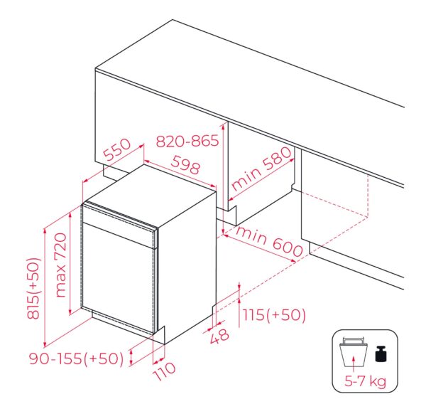 Посудомийна машина Teka DFI 46720 код 114270036 - 6