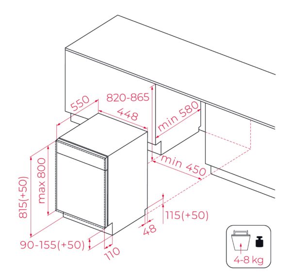 Посудомийна машина Teka DFI 44850 код 114310008 - 6