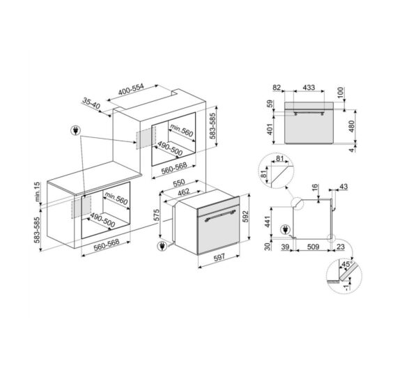 Духова шафа Smeg SF 67C1PO - 2
