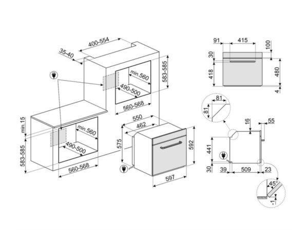 Духова шафа Smeg SOP 6900TN - 10