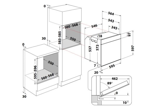Духова шафа Whirlpool WOI78HT1SXA - 9