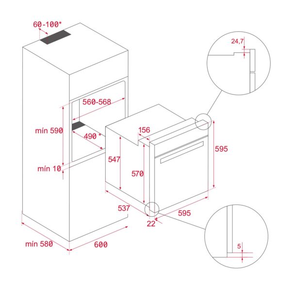 Духова шафа Teka HSB 6350 SS код 111010068 - 10