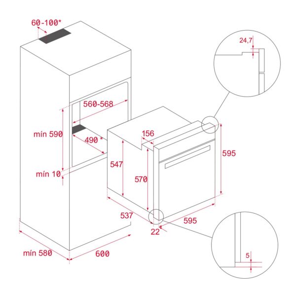 Духова шафа Teka HSB 6350 FBK код 111010071 - 7