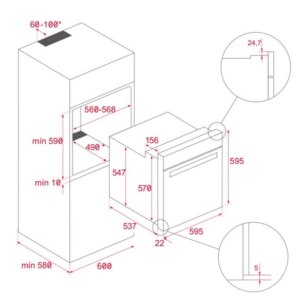 Духова шафа Teka HSB 6350 WH код 111010070 - 3