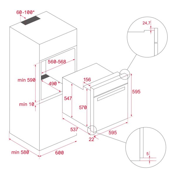Духова шафа Teka HSB 6150 WH код 111010062 - 11