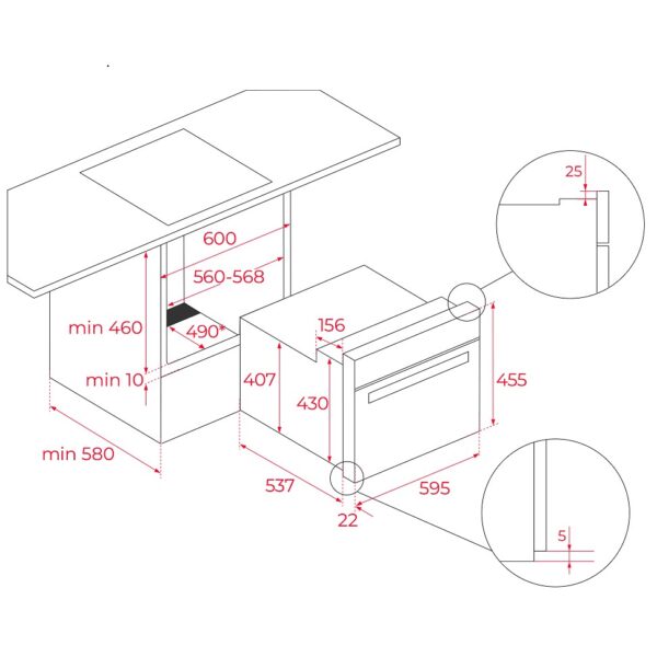 Духова шафа Teka HSC 6440 C SS код 111170002 - 7